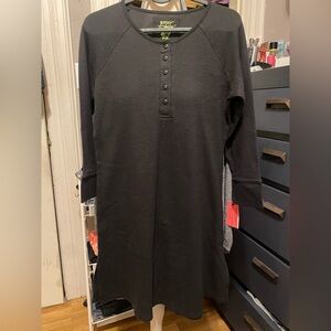 NWT, Betsey Johnson Intimates Women’s Size M Long Sleeve Black Nightgown